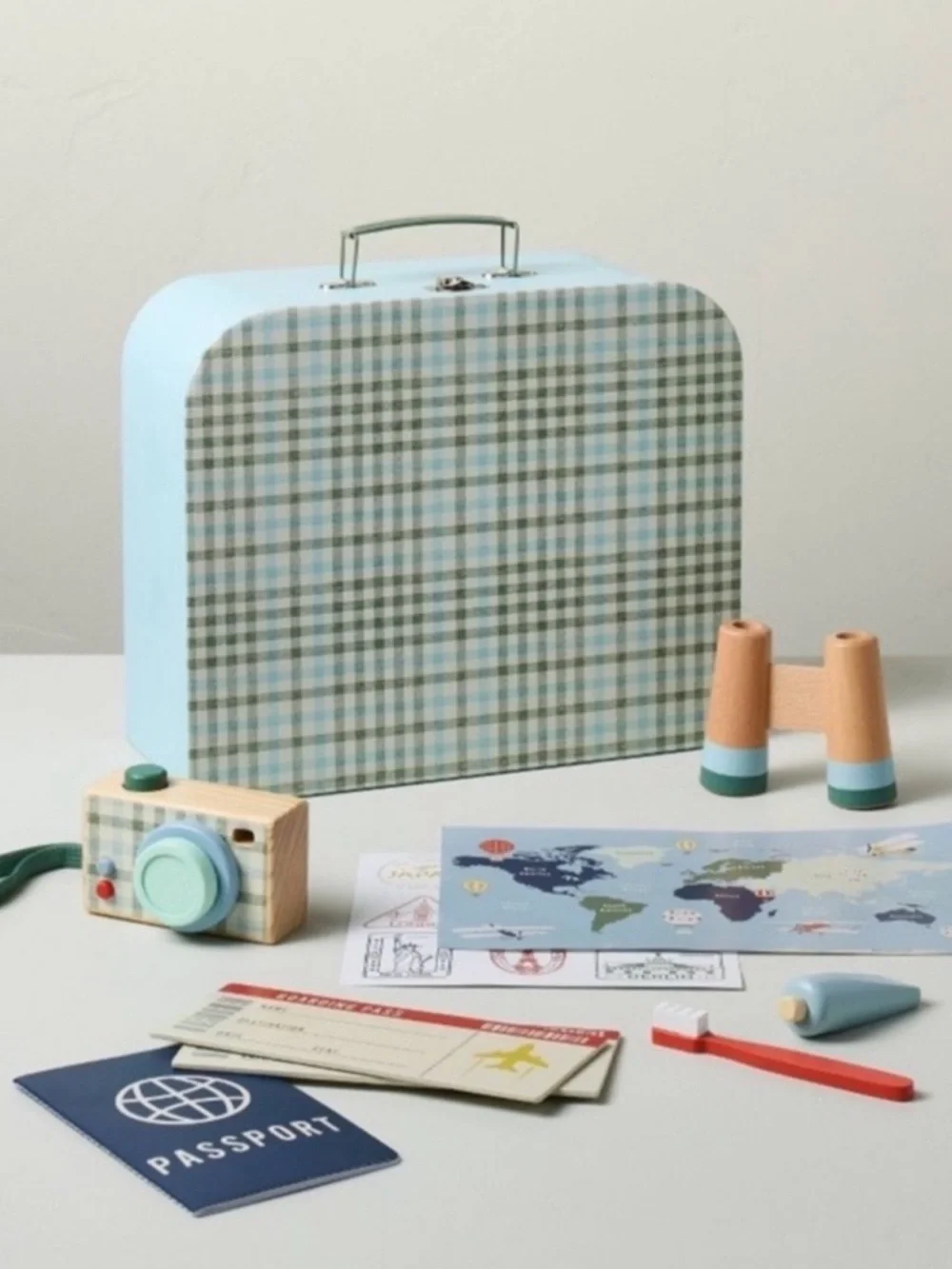 New! Kid's Toy Suitcase with Travel Accessories - Hearth & Hand™ with Magnolia